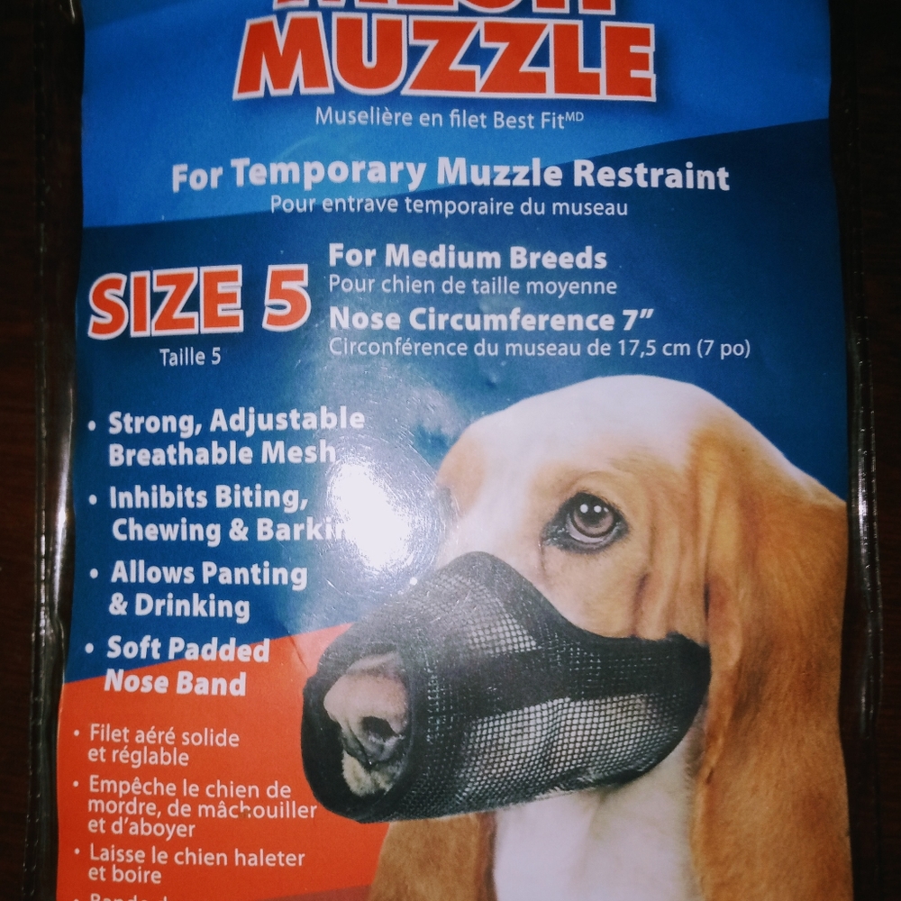 Temporary Dog Muzzle Restraint